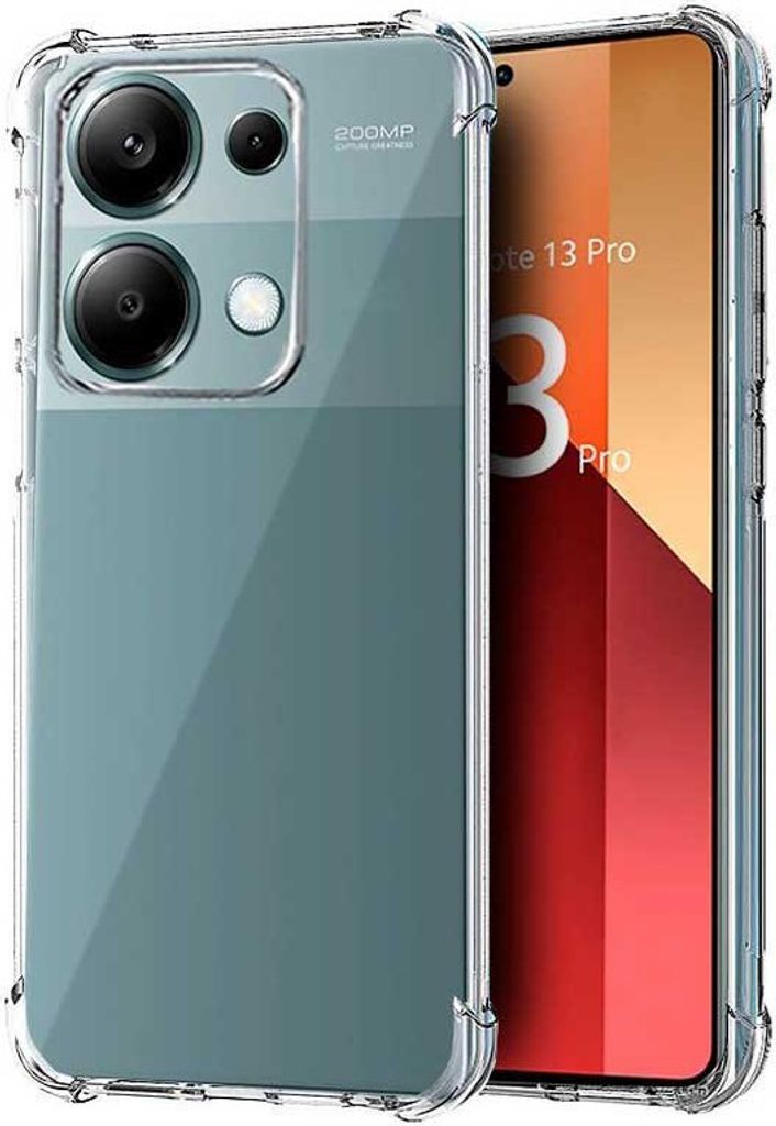 COOL Accesorios AntiShock, Cover, Xiaomi, Redmi Note 13 Pro, Poco M6 Pro, 16,9 cm (6.67"), Transparent