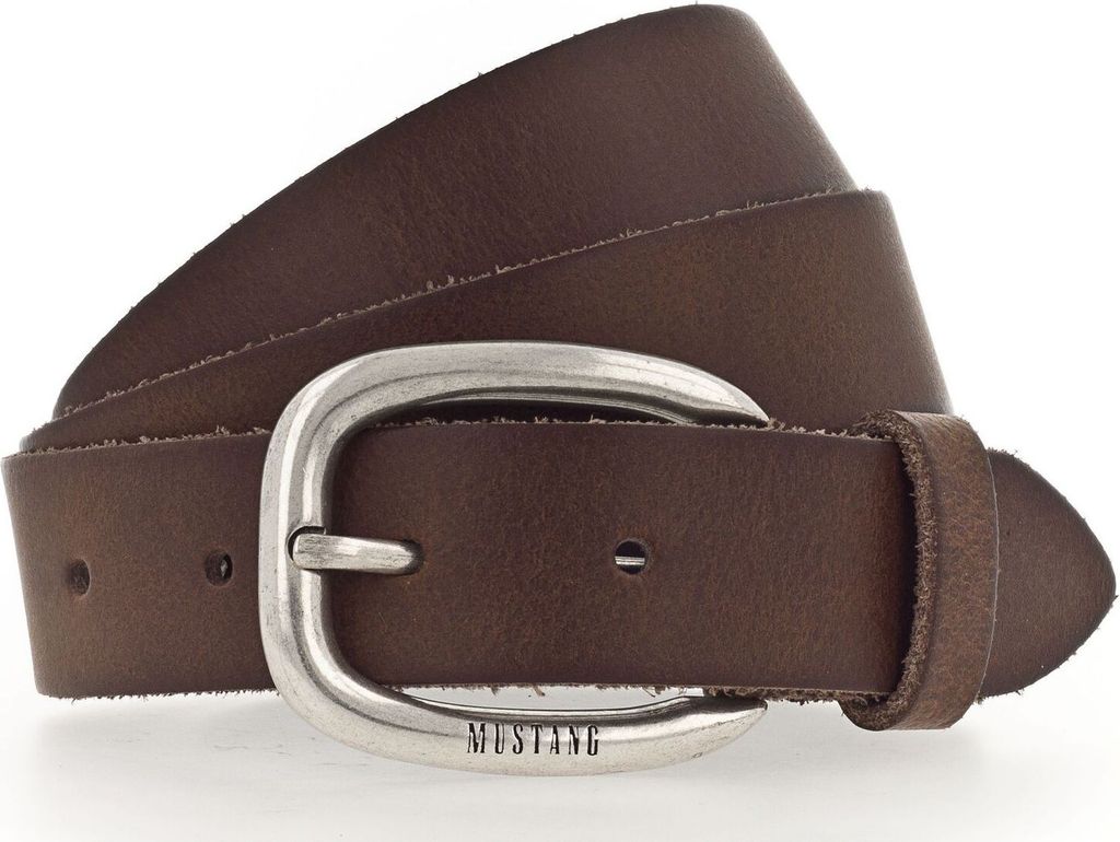 MUSTANG Leder Gürtel Leather Belt W90 Baileys braun