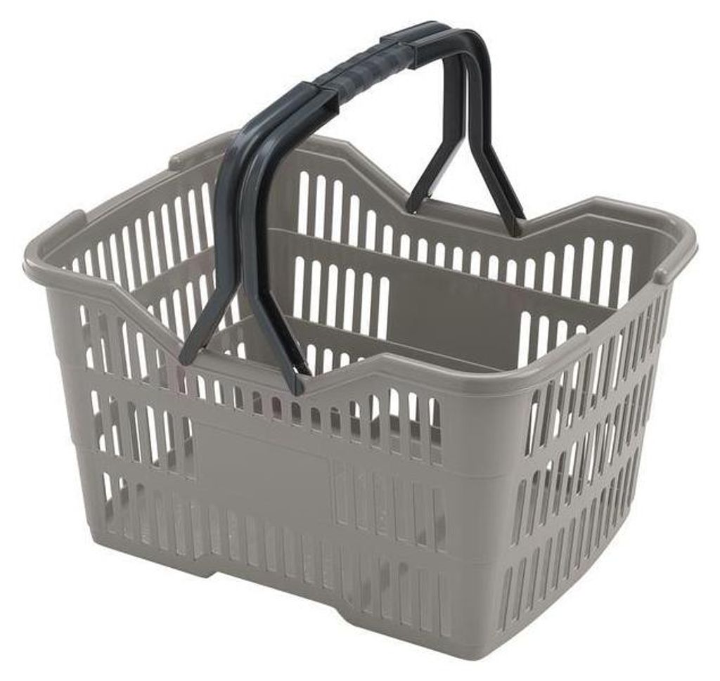 KOŠÍK NÁKUPNÍ 18L, 40X30X22CM, PLAST - mix variant či barev Obrázek produktu 