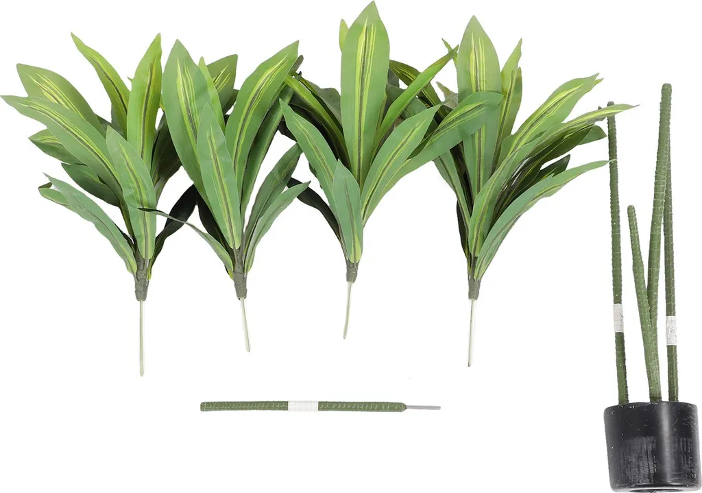 Dracaena Fragrans Artificiel en ABS-PU Haute Qualité - Hauteur 150cm