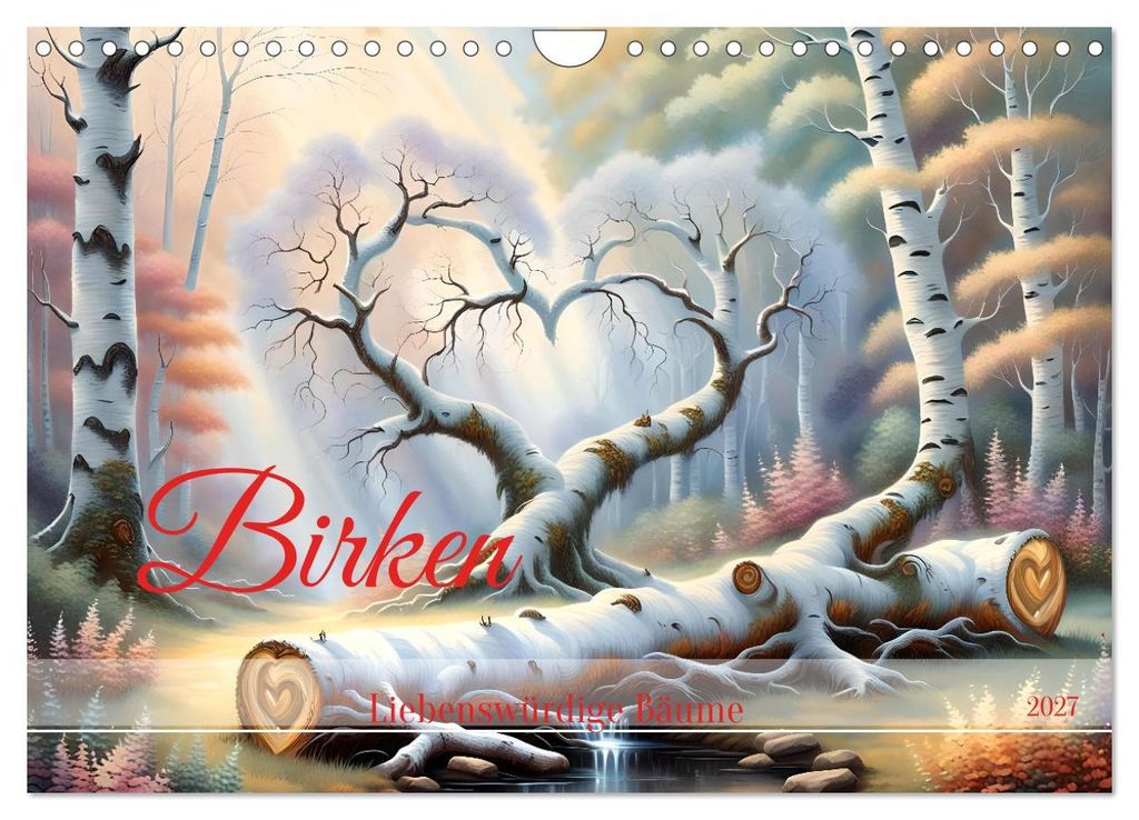 Birken Liebenswürdige Bäume (Wandkalender 2027 DIN A4 quer), CALVENDO Monatskalender