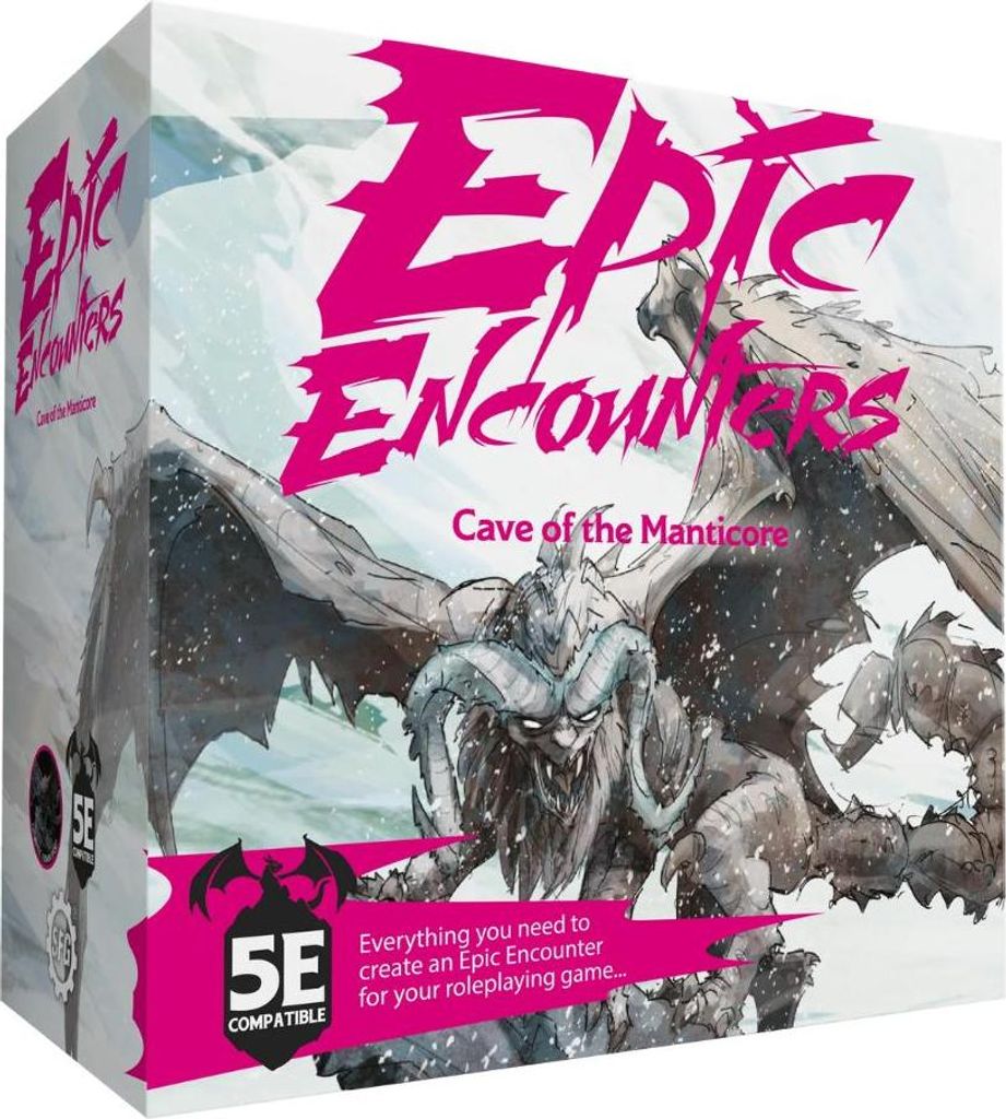 Epic Encounters Cave of the Manticore - Miniaturen - Tabletop-Rollenspiel Zubehör - ENG Edition