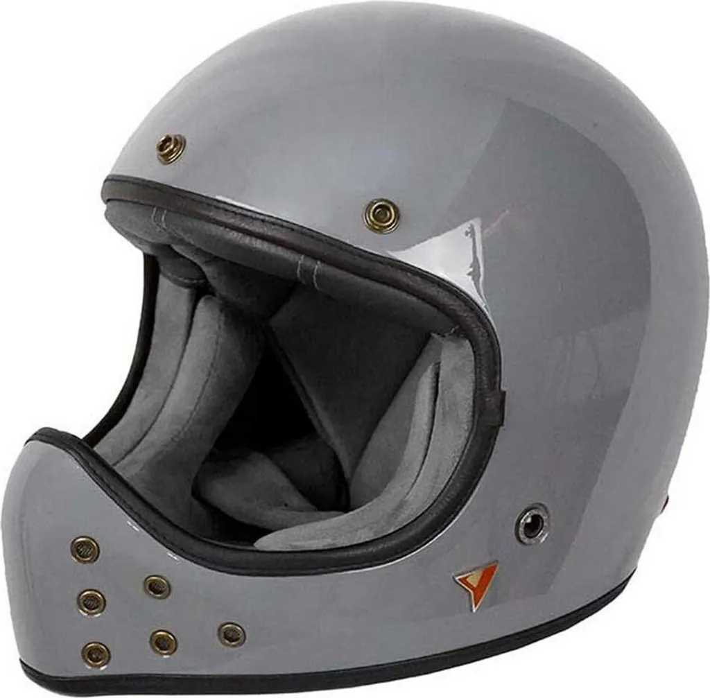 Casque intégral gris foncé R.22.06 The Rock ultra léger et résistant