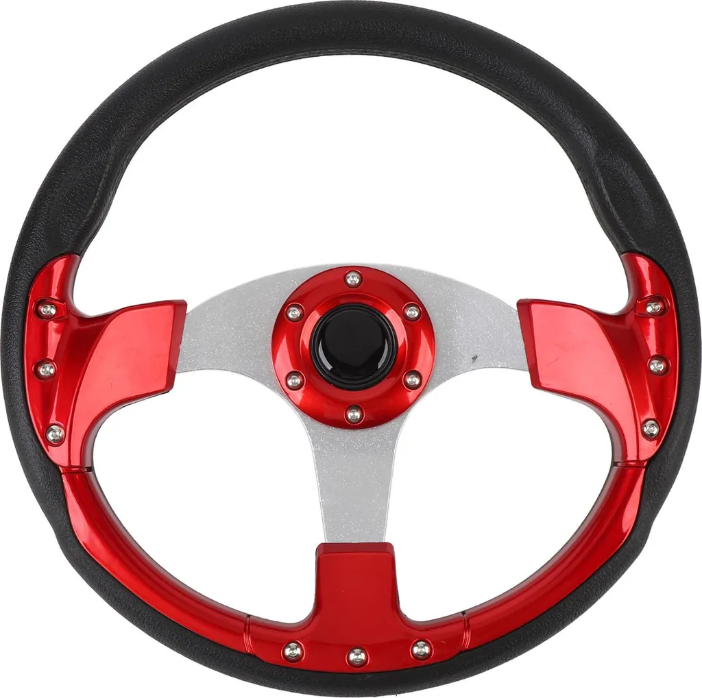 Rénovez votre direction avec ce volant 14 pouces rouge à 6 trous fiable
