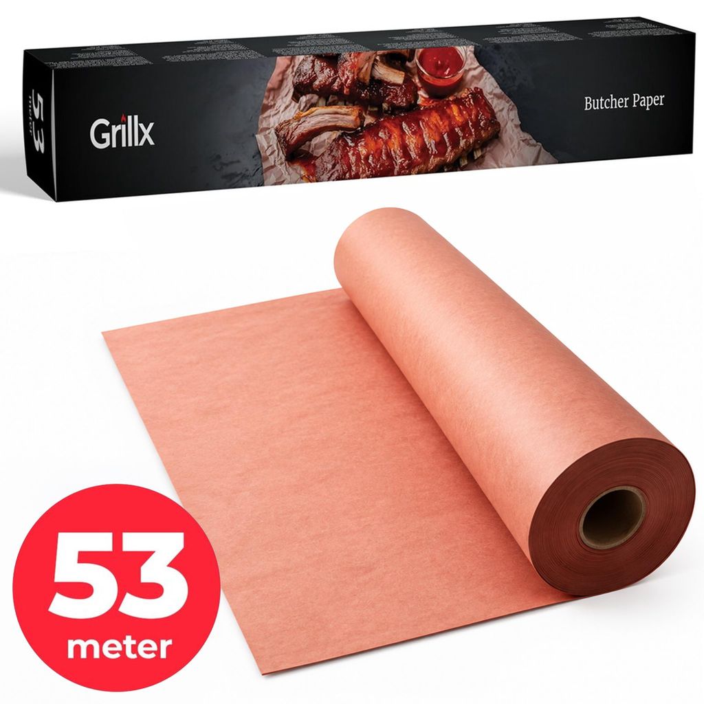 GrillX Butcher Paper in Box mit Abreißkante - 53 Meter - Produktbild 