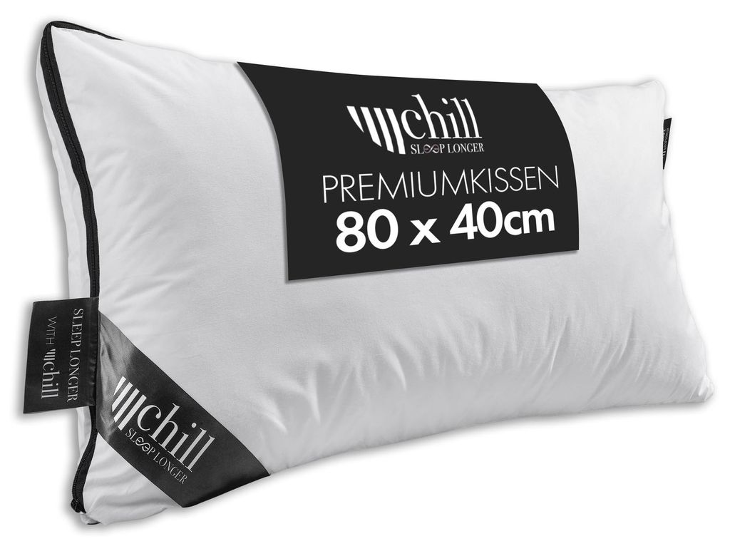 chill SLEEPLONGER Kopfkissen 40×80 cm – 2-in-1 Design für Produktbild 