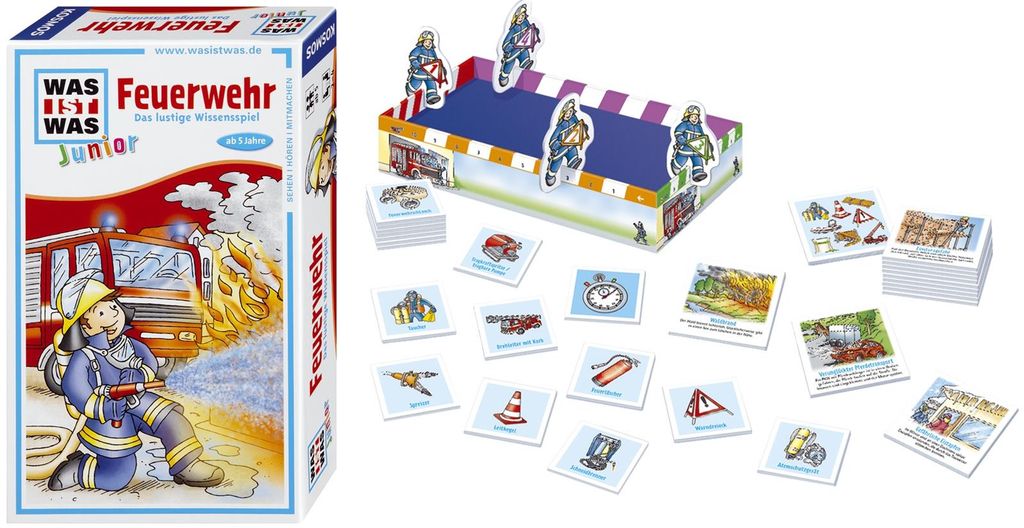 KOSMOS WAS IST WAS- Junior Feuerwehr Brettspiel Produktbild 