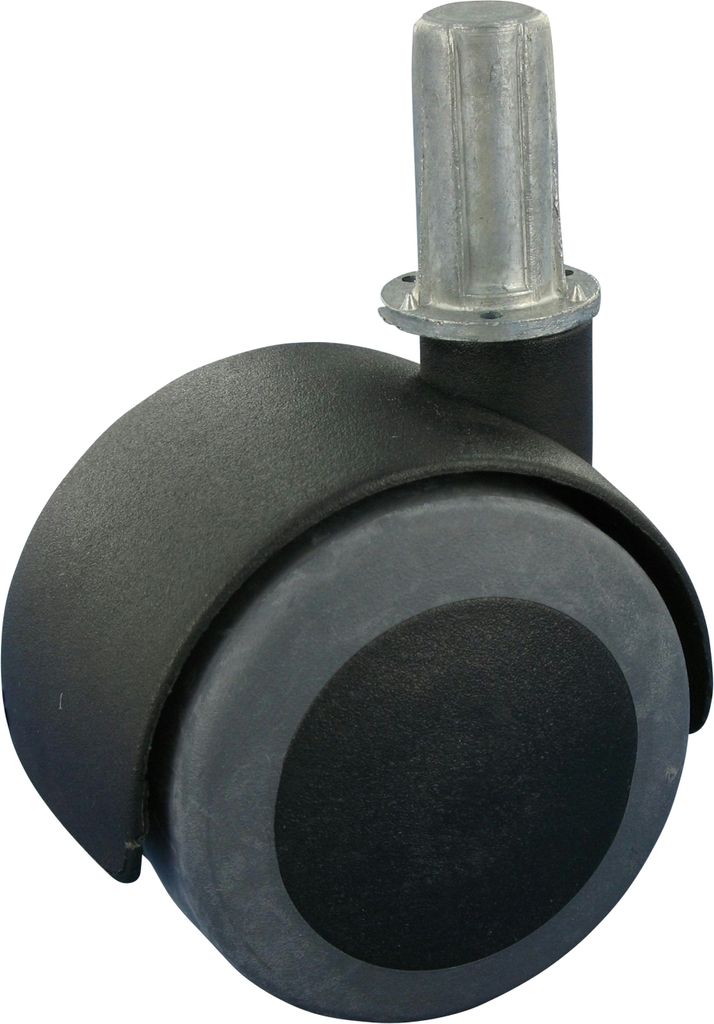 Satz 4x Möbelrolle Doppelrolle hartes Rad Ø2x 40X10 Hülse Ø 10x35