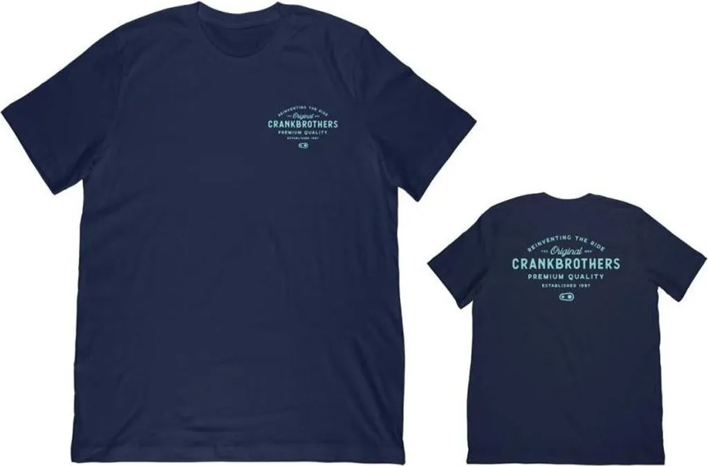 T-shirt Crankbrothers Old School Bleu M : Coton Confortable et Durable