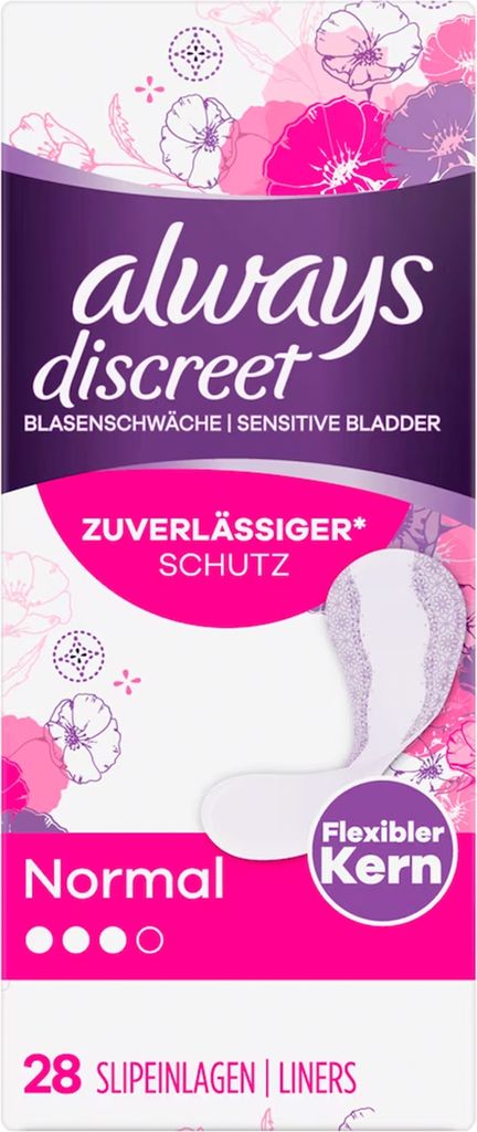 Inkontinenční vložky Always Discreet Normal 28 kusů 130g Obrázek produktu 