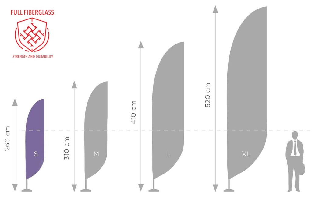 Fahnenmast für Beachflag Standard Plus S - 290 cm Produktbild 