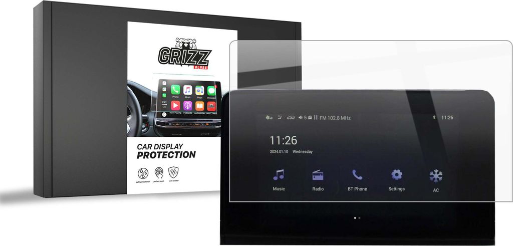 Keramische GrizzGlass CarDisplay Schutz BAIC BEIJING 3 8" (2024-2025)