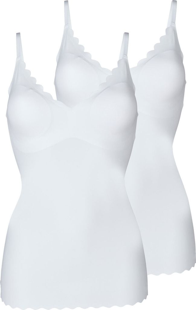 2er Pack Damen Spaghettishirt herausn. Pads Micro Produktbild 