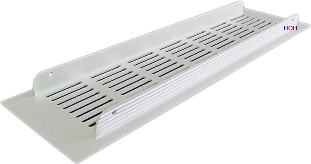 Lüftungsgitter LG-3008 W Türgitter Weiß PVD Stegblech 300 x Produktbild 