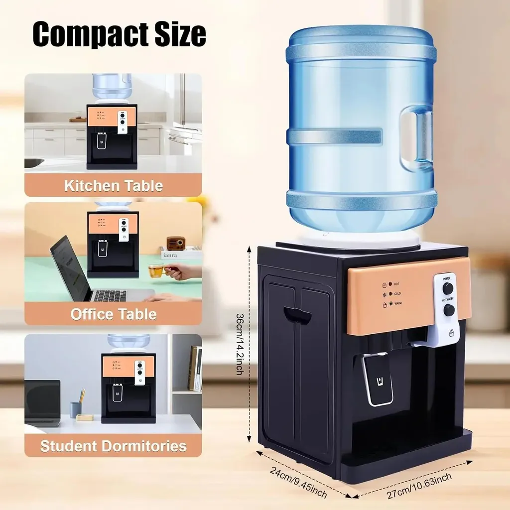 Distributeur d'eau électrique de table 220V noir pour eau chaude 95°C