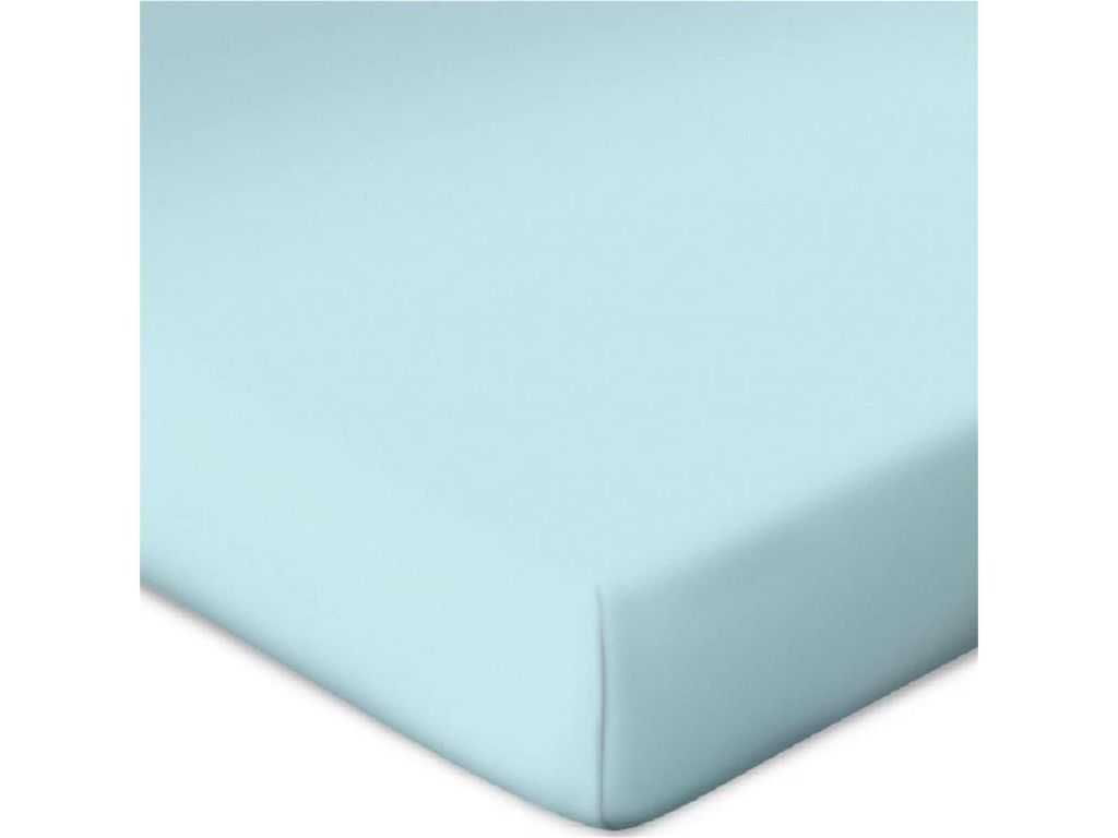 Bassetti Spannbetttuch für Boxspringtopper UNI Farbe Eisblau C1/650 Größe 90x190100x220cm
