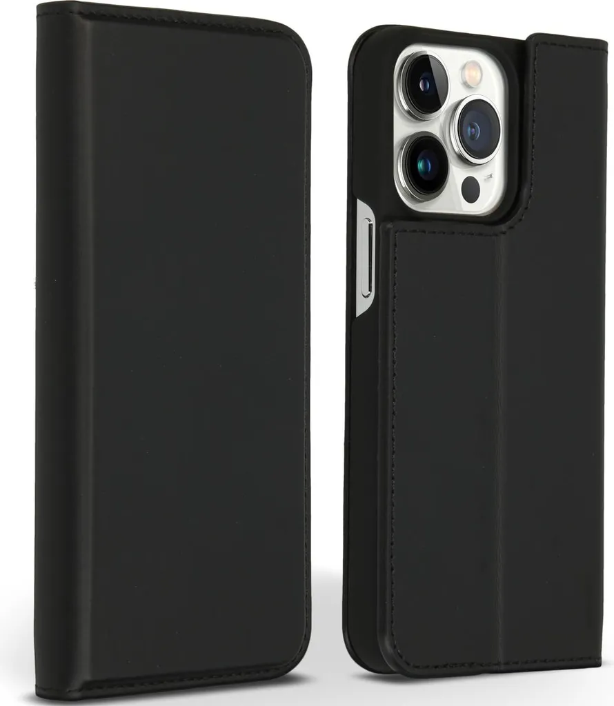 Custodia Premium Accezz iPhone 13 Pro in Pelle Nappa - Nero Intenso