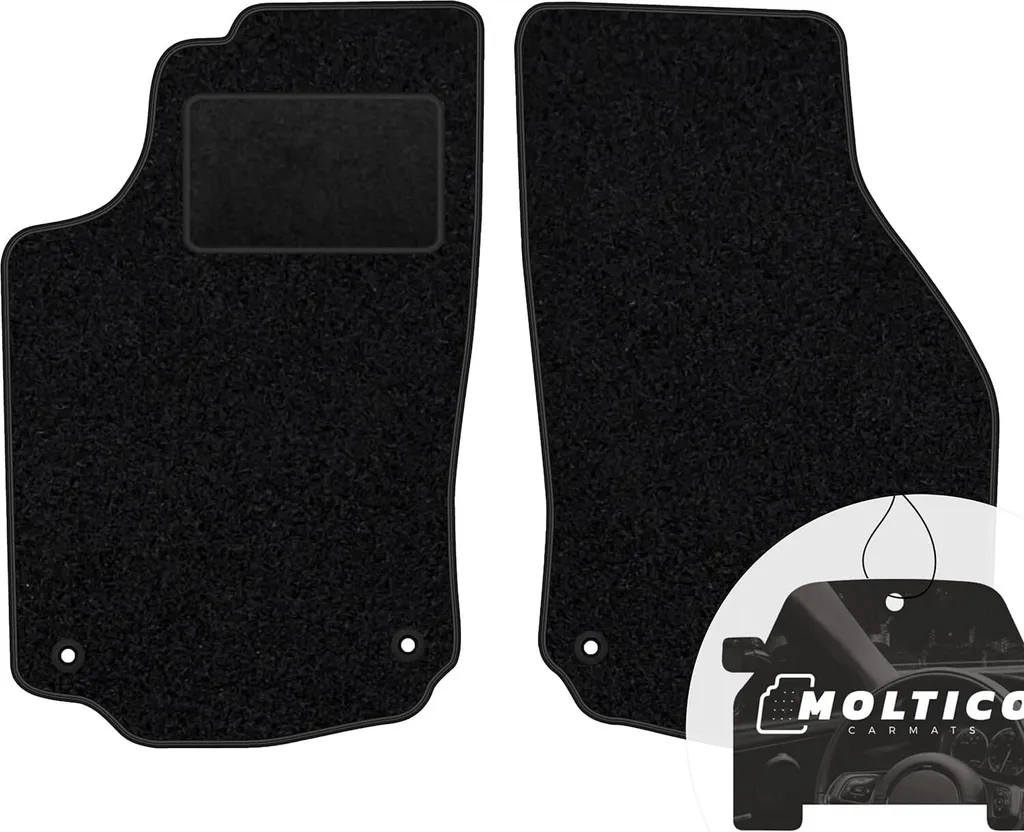 Set 2 Tappetini Auto Anteriori Velours Neri Suzuki Splash Opel Agila B - 1