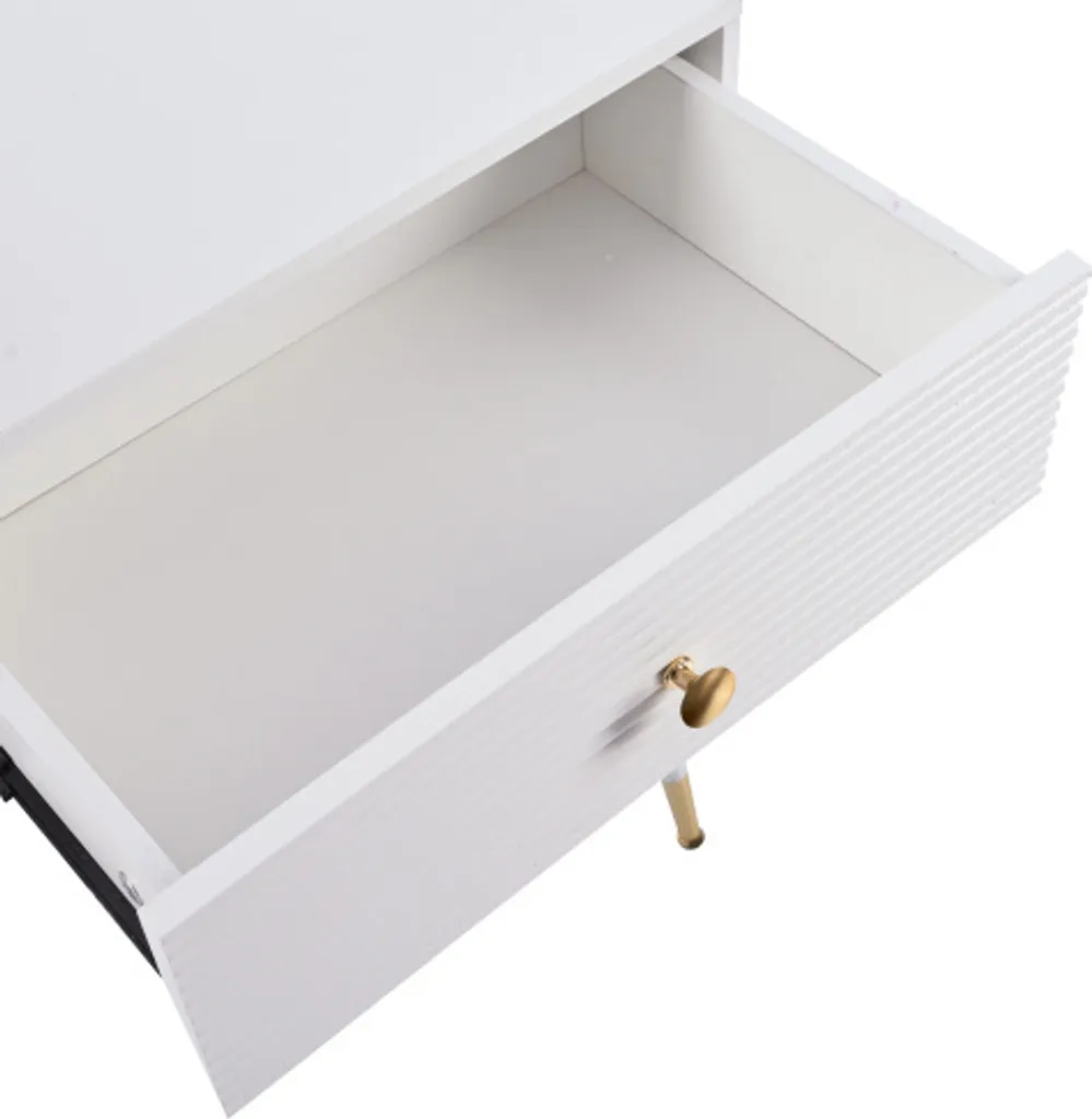 Coiffeuse LED pour Chambre Moderne avec Miroir et Rangement Modulable - 9