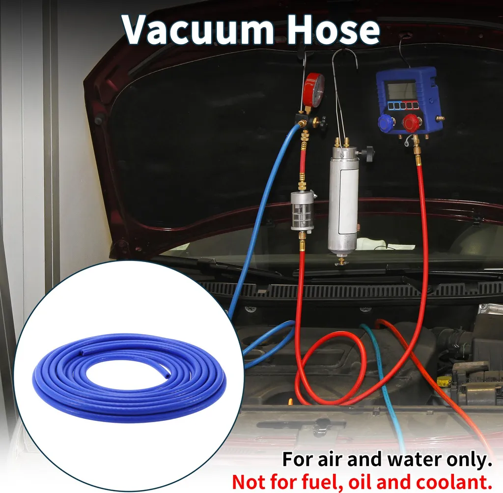 Tuyau Silicone Aspiration Automobile 6mm 29,5 Pieds Résistant 130PSI