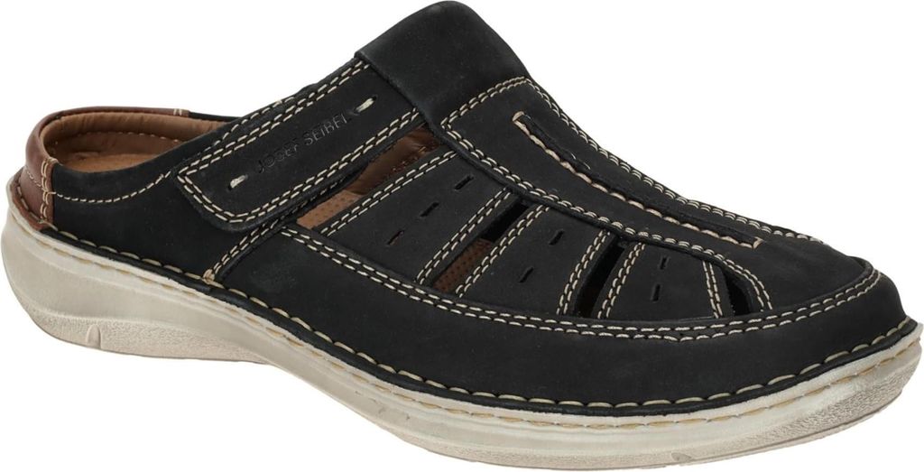 Josef Seibel NEW ANVERS 76 Herren Pantolette - bequeme Pantoletten blau NEU