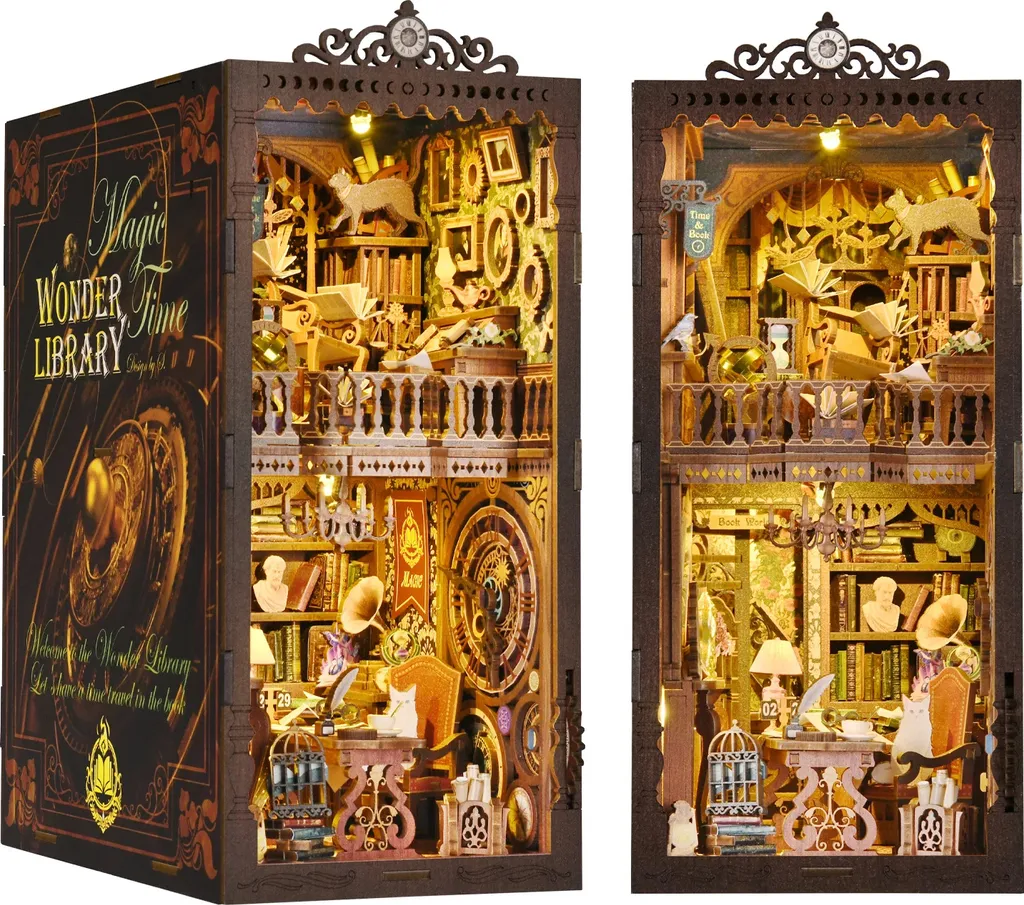 Sublimez vos étagères avec ce coin bibliothèque SL06 bois et lumière