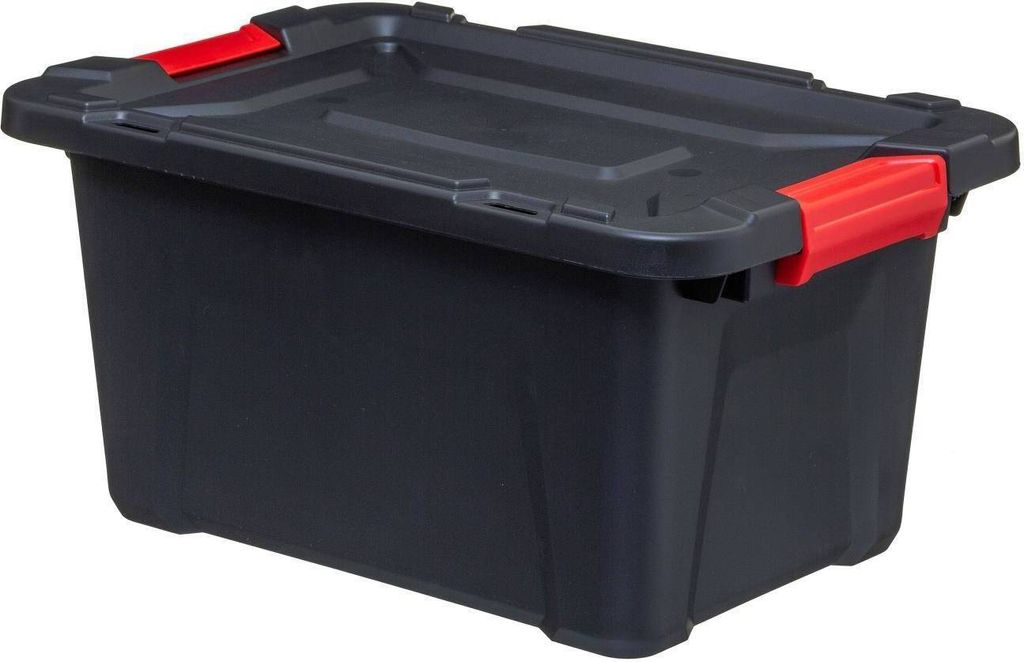Plastový box s víkem, odklápěcí Obrázek produktu 