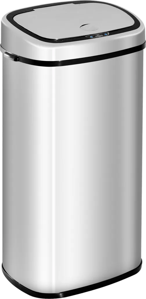 Grande poubelle de cuisine automatique avec capteur de mouvement Inox 68L