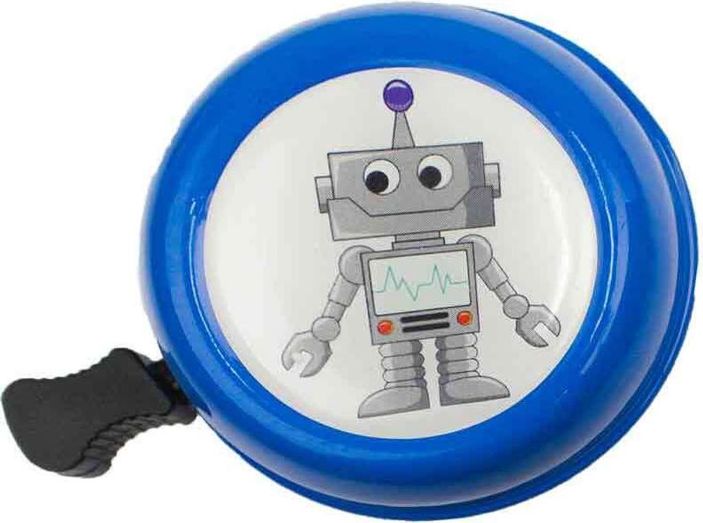 Fahrradklingel Roboter 55 mm - bbeBells 52305 - Glocke Klingel Läute Schelle