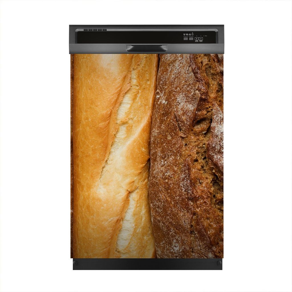 Magnete Dekorative 60x80 cm Küche Magnetmatte Spülmaschine - frisches Brot Lebensmittel