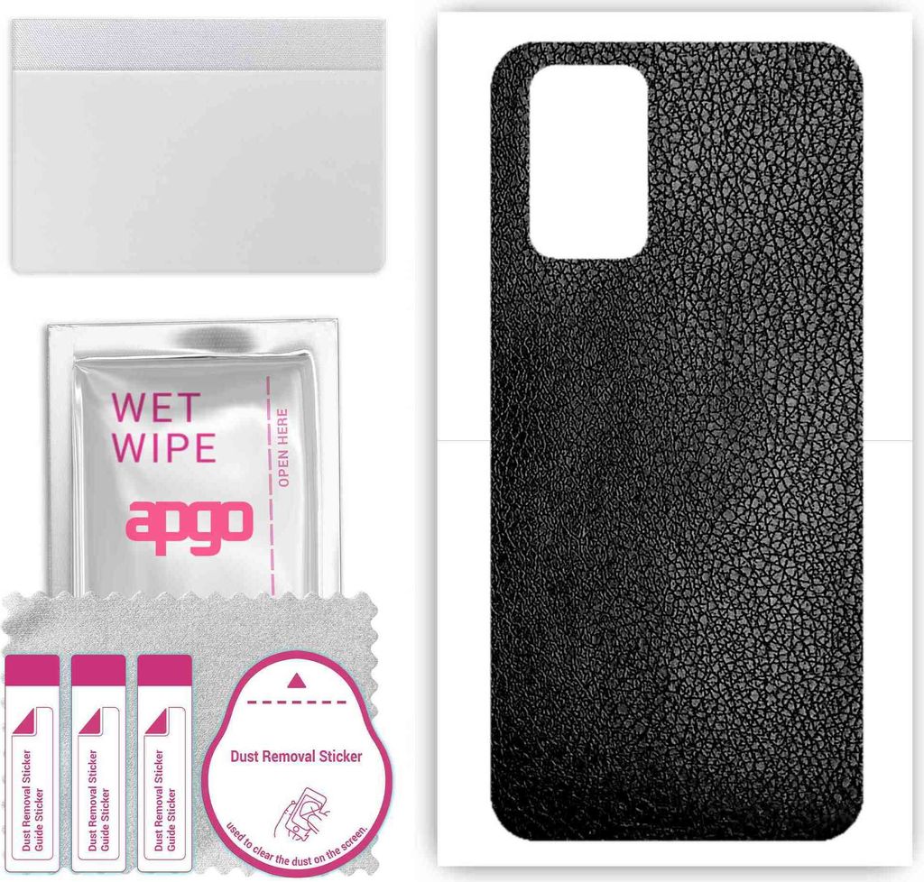 apgo Rückseite Schutzfolie, Skin, kompatibel mit Realme GT Neo Flash, Hinten Displayschutzfolie aus Vinylfolie, kratzfest, einfache Montage - Schw...
