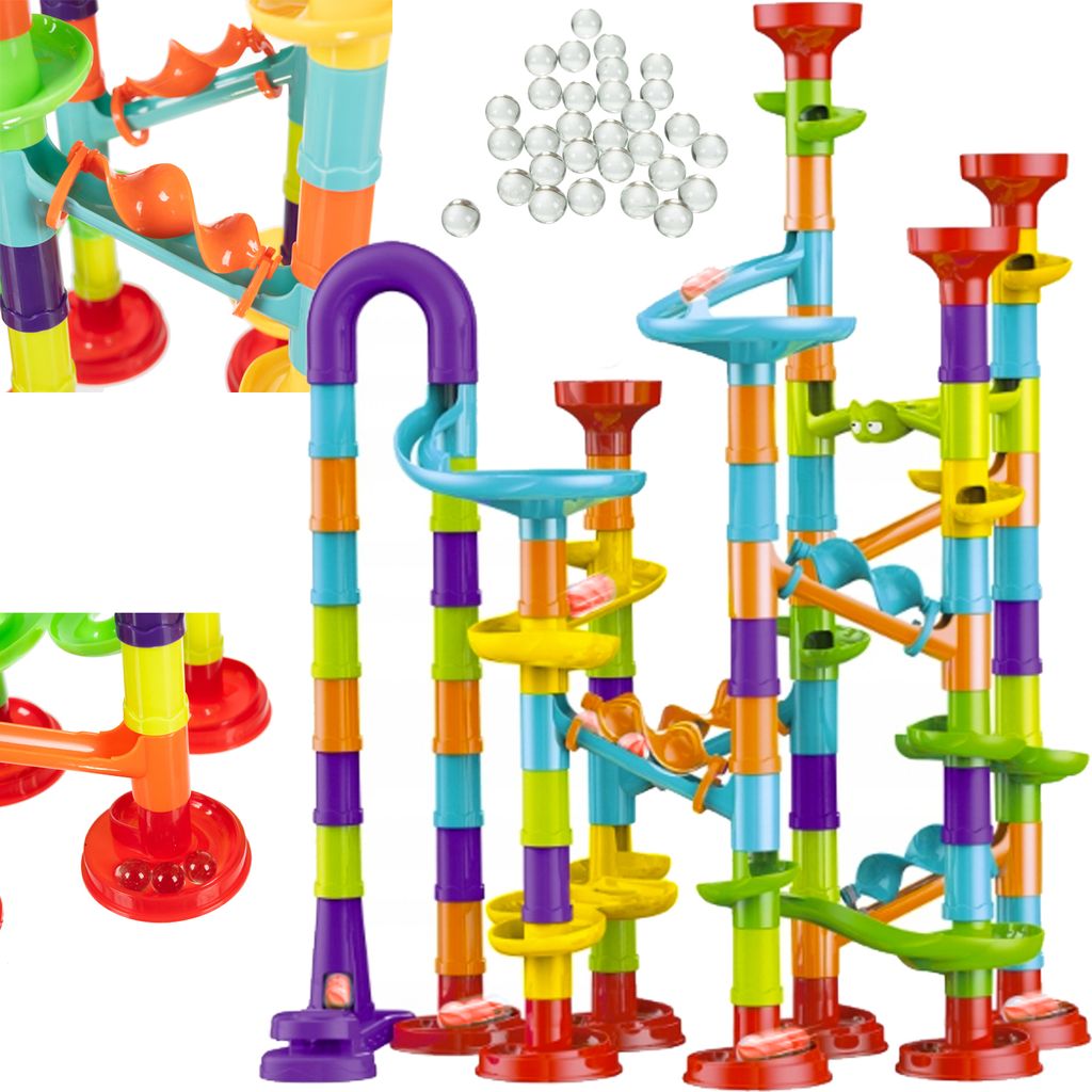 Murmelbahn 110Pcs Spielzeug-Set Kugelbahn Bahnelementen 22884