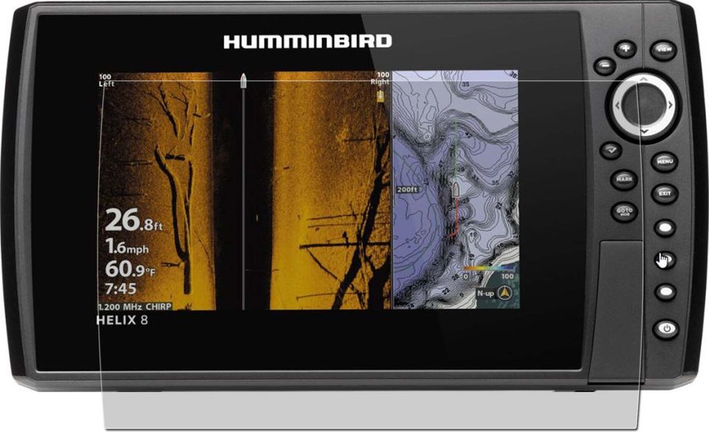 3x Schutzfolie Humminbird Helix 8 Antireflex Displayschutzfolie Antifingerprint