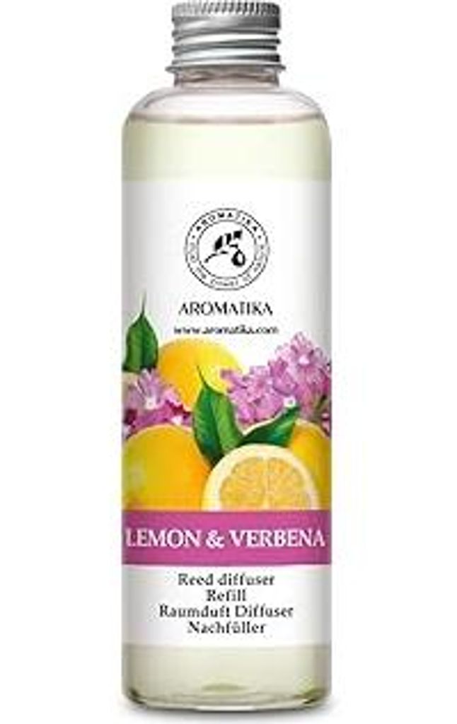 Raumduft Nachfüllflasche Zitrone & Verbene 200ml - Intensiv & Langanhaltend Natürliche Raumdüfte - Fur Raum - Küche - Baden - Spa - Zitrusduft ...