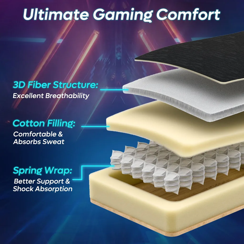Sedia Scrivania Ergonomica Professionale - Supporto 150kg e Mesh 3D - 6