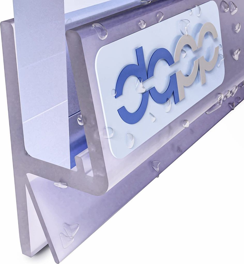 80cm Duschdichtung Gerade | Modell: UK29 | Glasstärke: 6 - 8mm | Transparent | UK29.8