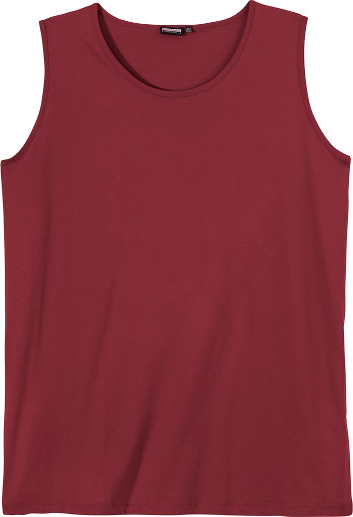 Adamo Muskelshirt weinrot große Größen