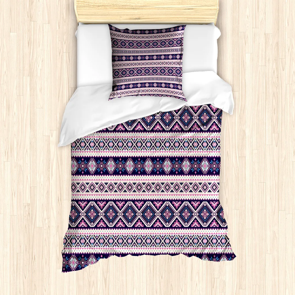 Set Letto Singolo ABAKUHAUS Champagne Dark Purple - Azteco Luxury