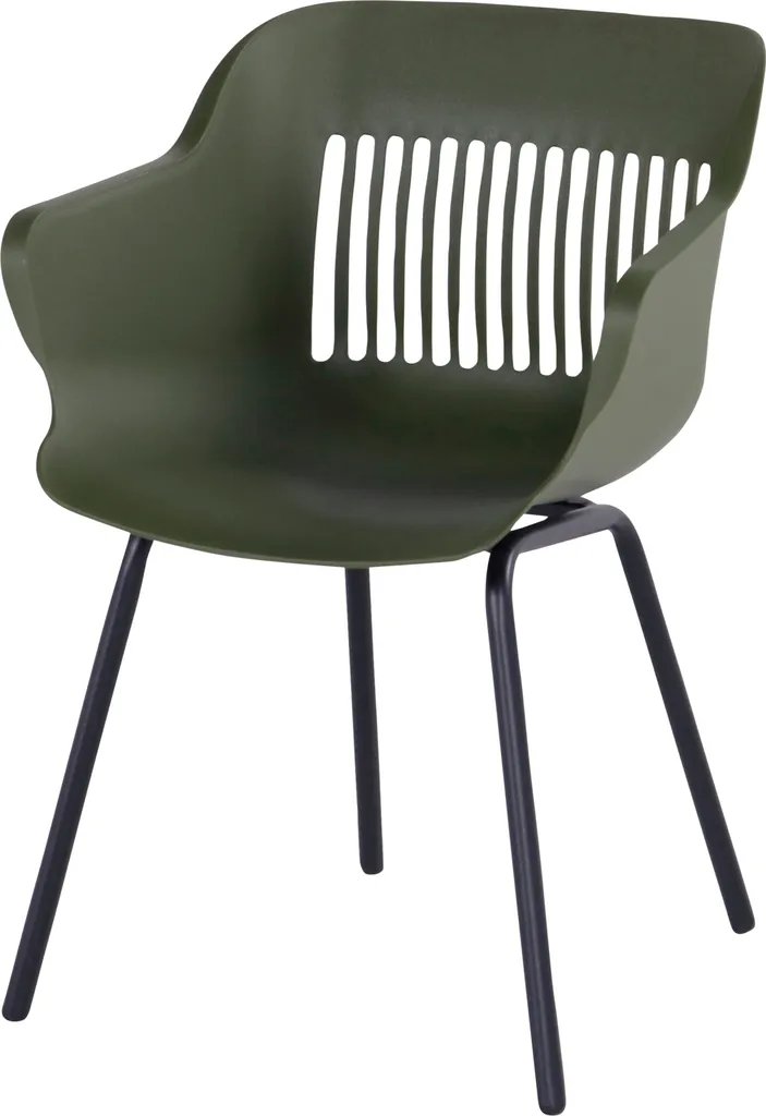 Hartman Jill Rondo Lot de 2 Chaises de Jardin Design Noir et Vert Foncé