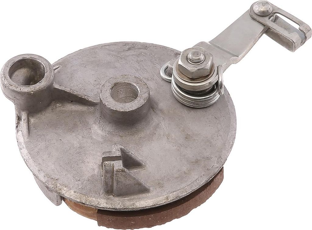 Bremsschild komplett mit Bremsbacken und Anbauteile - für Simson SL1 Mofa