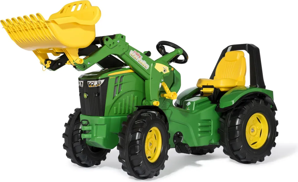 Tracteur à pédales John Deere X-Trac 8400R avec pelle frontale mobile