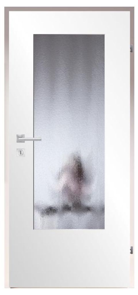 FLEXO Chinchilla 4 mm ESG Lichtausschnitt Tür, Sicherheitsglas mit Lichtausschnitt, Einbruchhemmend, Schallschutz, Wärmedämmung, Einfache Montage