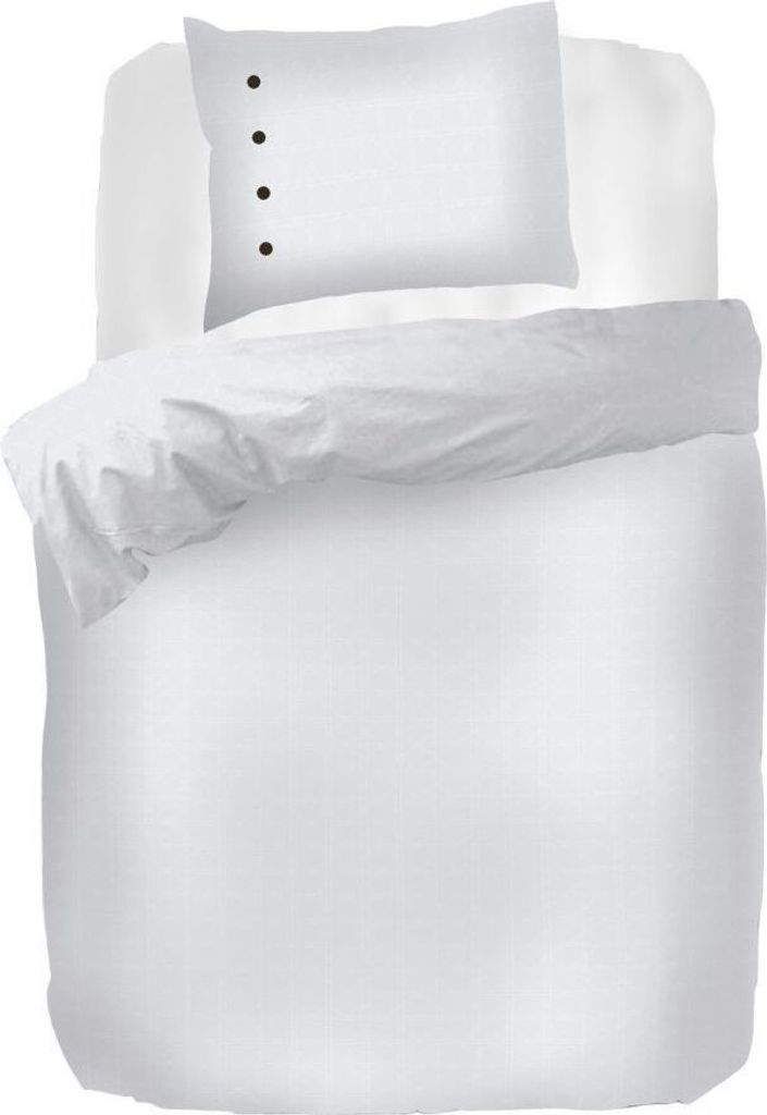 Kayori Shizu Bio-Baumwollsatin Bettwäsche-Garnitur Farbe Weiss Größe 155x220+80x80 cm