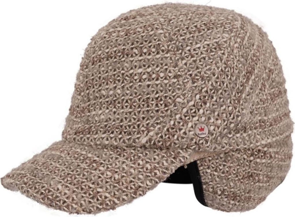 Balke Woll-Cap mit Baumwollfutter und Ohrenschutz, beige, Gr. S