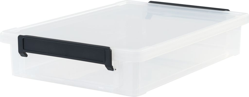 IRIS OHYAMA Connection Box A4 3er Set, transparent-Griffe in Schwarz 6300