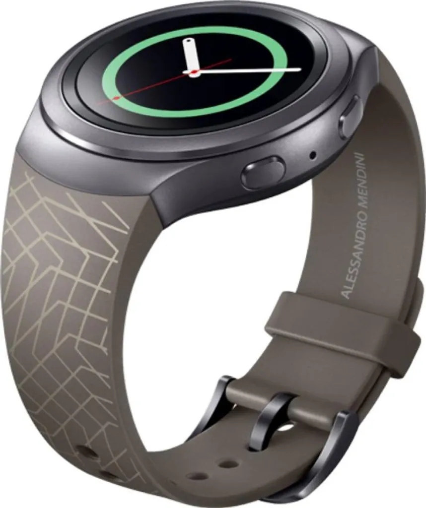 Bracelet Marron pour Samsung Gear S2 - Look Sport Chic en Taille M