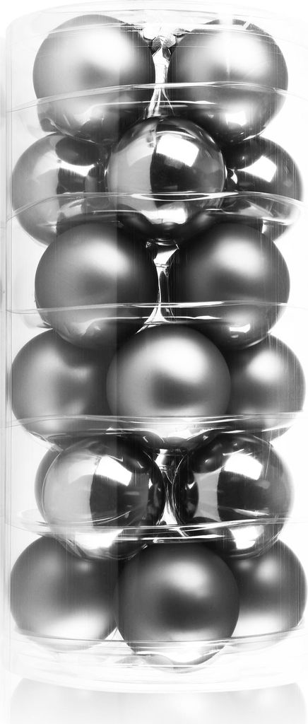 com-four® 24x Weihnachtskugeln, Christbaumkugeln aus echtem Produktbild 