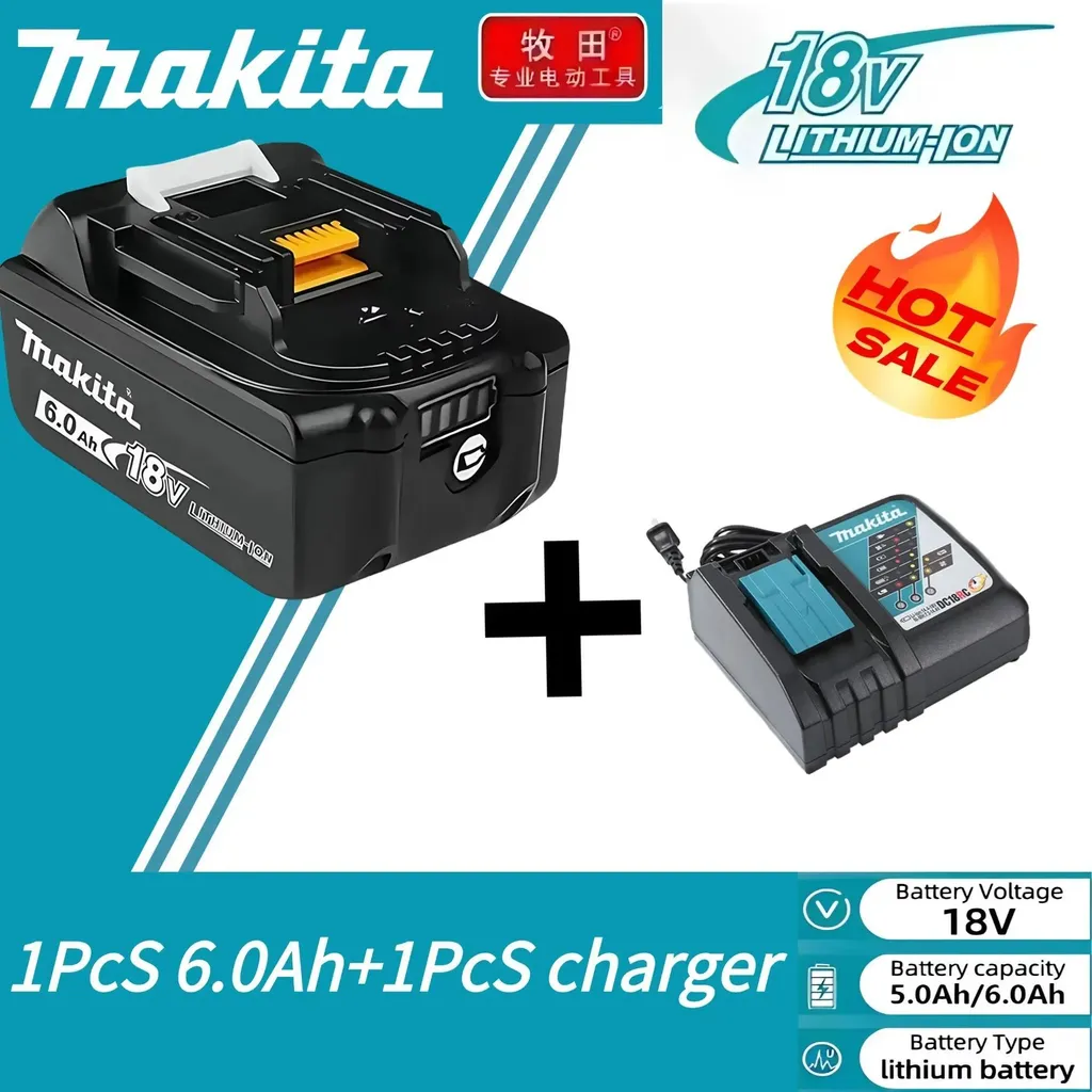 Batterie 18V 6Ah Haute Autonomie BL1860 : Finies les Pannes - Pack Rose