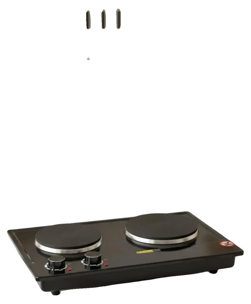 Réchaud de cuisson électrique 2 feux vitrocéramique 2500W pour cuisine