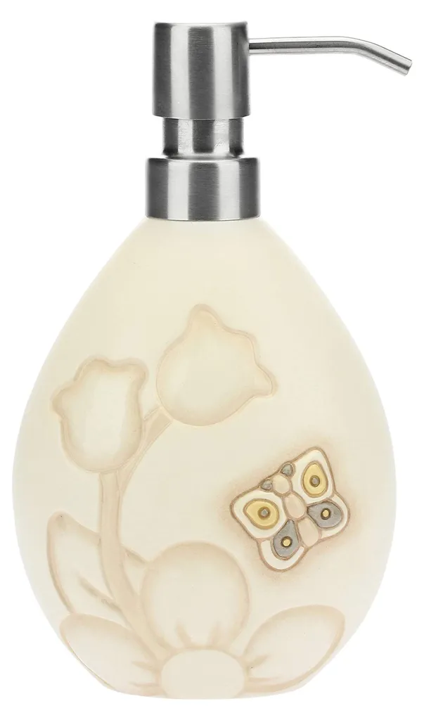 Distributeur de savon céramique Elegance 13 cm - Accessoire salle de bain